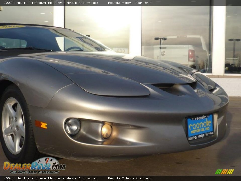 2002 Pontiac Firebird Convertible Pewter Metallic / Ebony Black Photo #4