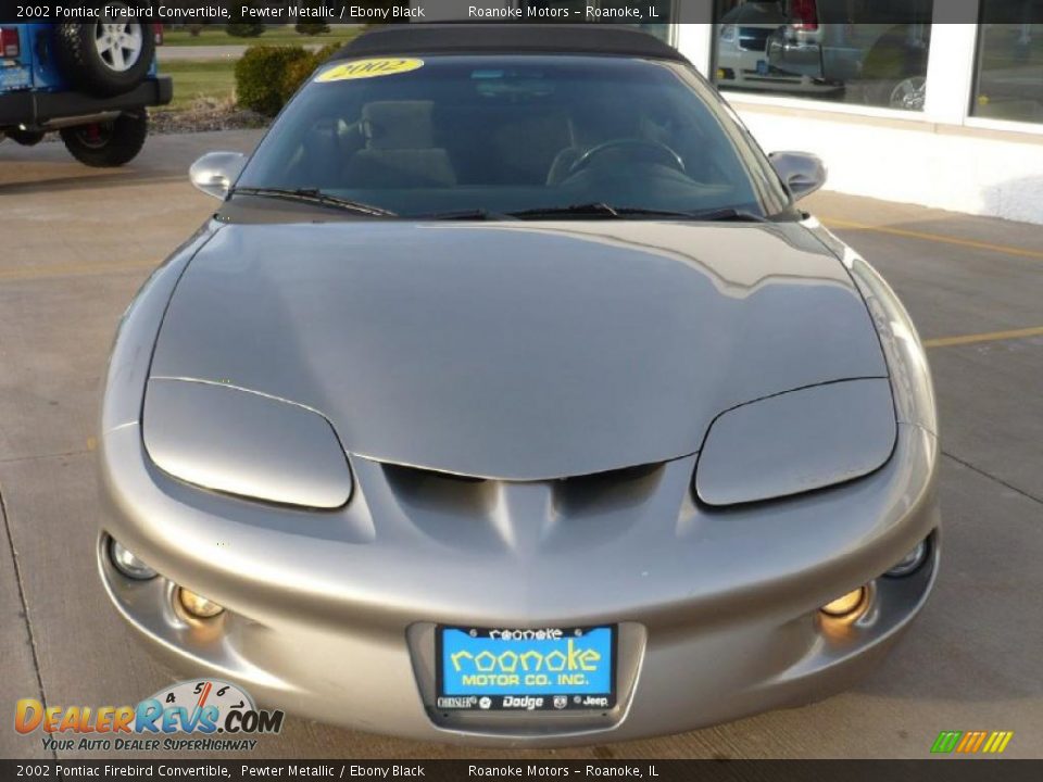 2002 Pontiac Firebird Convertible Pewter Metallic / Ebony Black Photo #5