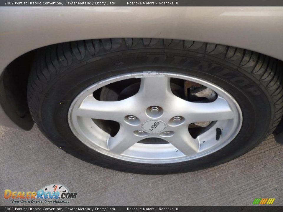 2002 Pontiac Firebird Convertible Pewter Metallic / Ebony Black Photo #7