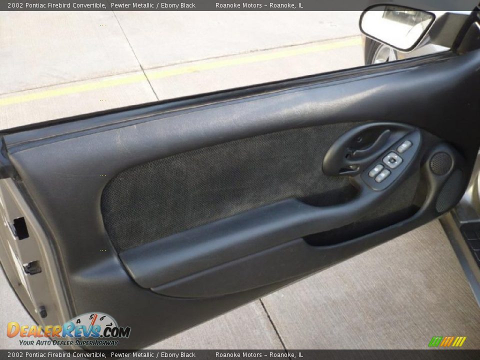 2002 Pontiac Firebird Convertible Pewter Metallic / Ebony Black Photo #9