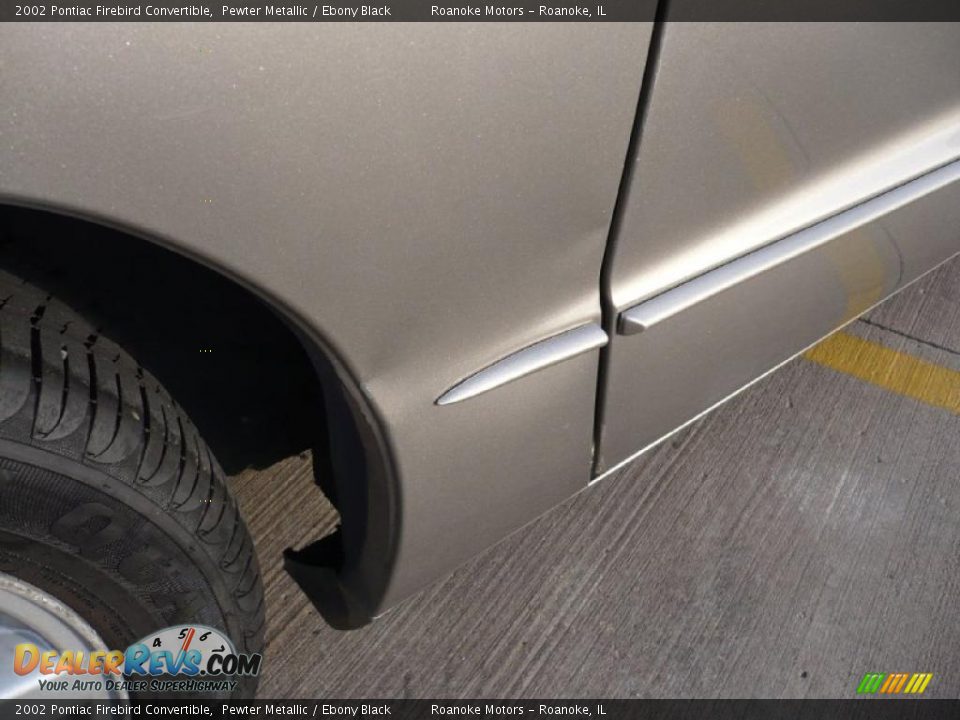 2002 Pontiac Firebird Convertible Pewter Metallic / Ebony Black Photo #14