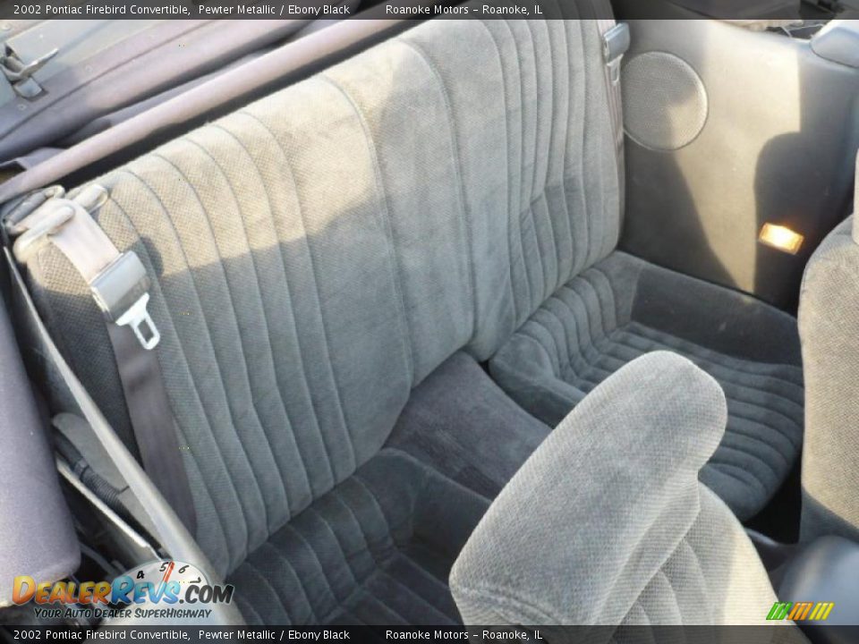 2002 Pontiac Firebird Convertible Pewter Metallic / Ebony Black Photo #18