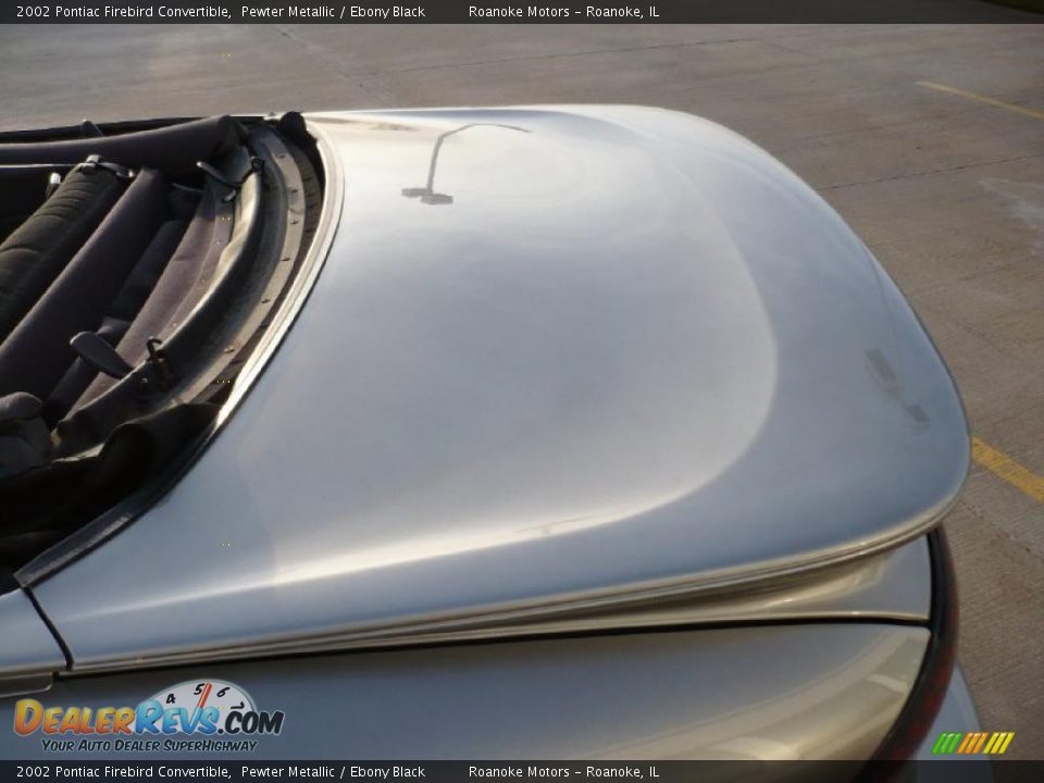 2002 Pontiac Firebird Convertible Pewter Metallic / Ebony Black Photo #25