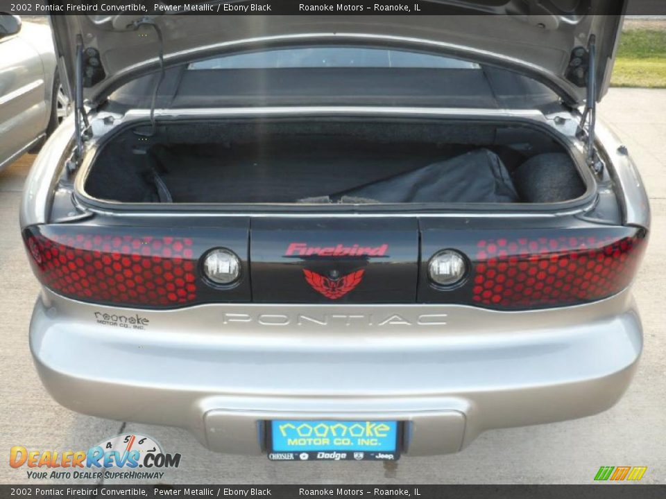 2002 Pontiac Firebird Convertible Pewter Metallic / Ebony Black Photo #30
