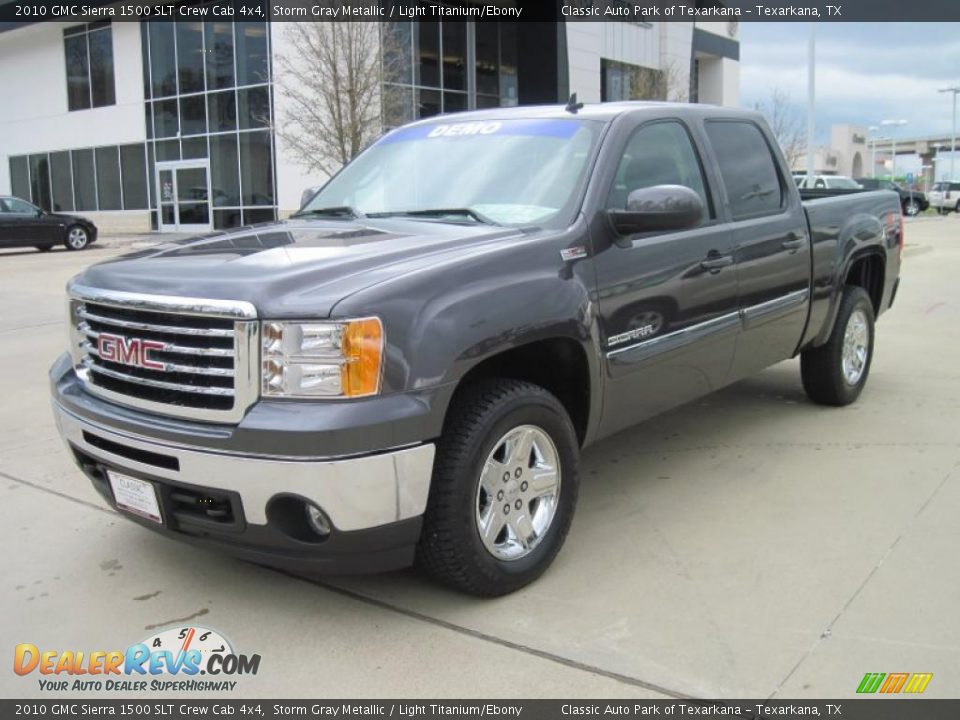 2010 GMC Sierra 1500 SLT Crew Cab 4x4 Storm Gray Metallic / Light Titanium/Ebony Photo #1