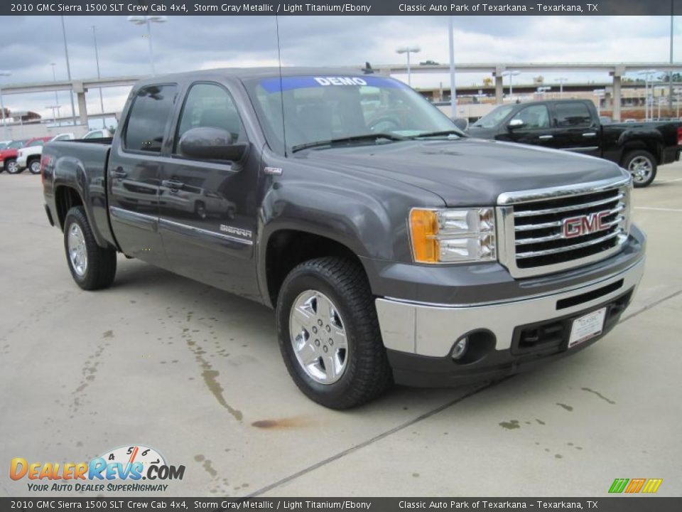 2010 GMC Sierra 1500 SLT Crew Cab 4x4 Storm Gray Metallic / Light Titanium/Ebony Photo #2