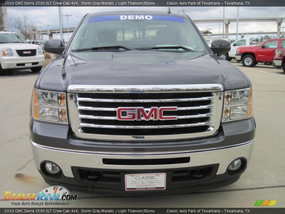 2010 GMC Sierra 1500 SLT Crew Cab 4x4 Storm Gray Metallic / Light Titanium/Ebony Photo #5