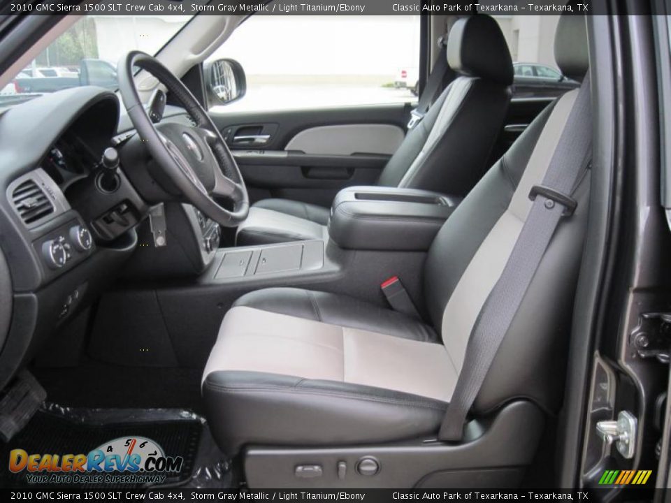 2010 GMC Sierra 1500 SLT Crew Cab 4x4 Storm Gray Metallic / Light Titanium/Ebony Photo #7