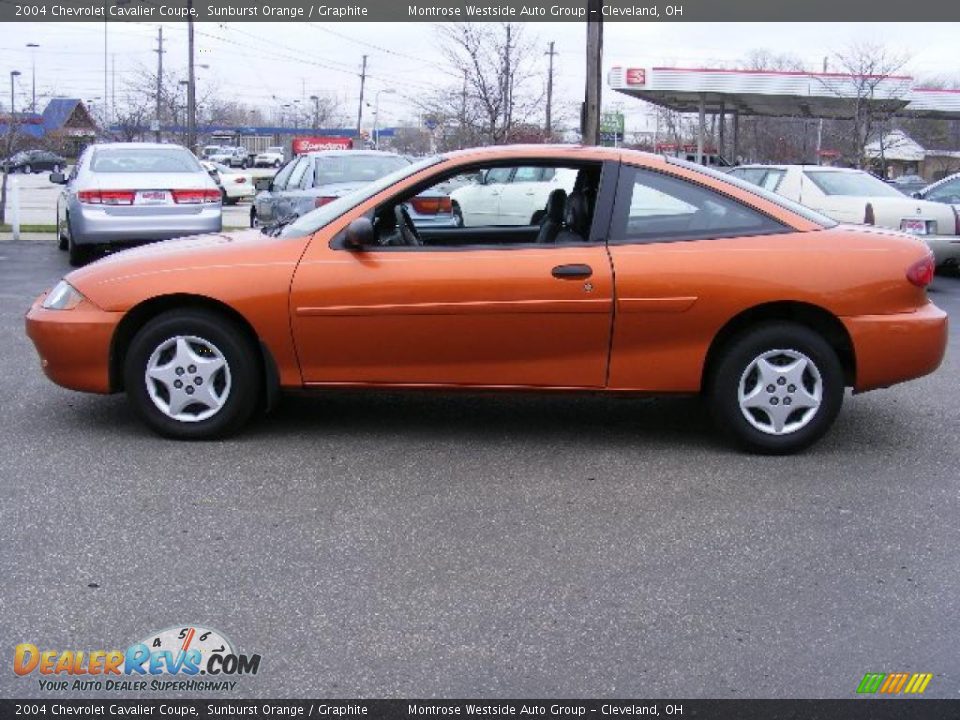 2004 Chevrolet Cavalier Coupe Sunburst Orange / Graphite Photo #2