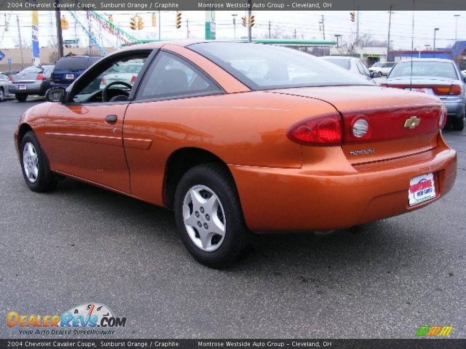 2004 Chevrolet Cavalier Coupe Sunburst Orange / Graphite Photo #3