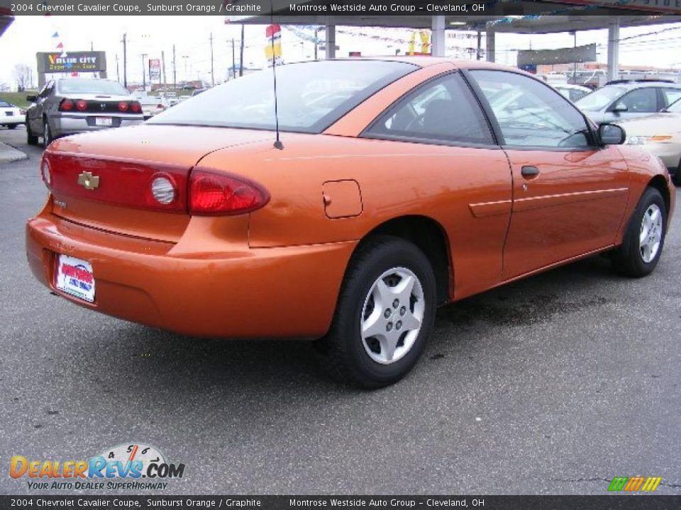 2004 Chevrolet Cavalier Coupe Sunburst Orange / Graphite Photo #5