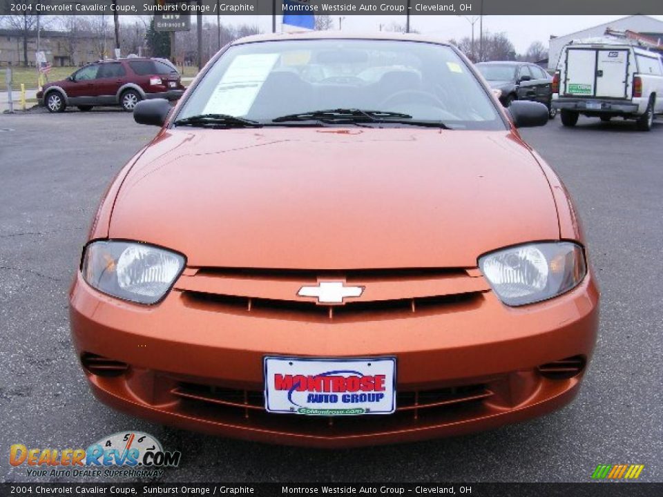 2004 Chevrolet Cavalier Coupe Sunburst Orange / Graphite Photo #8