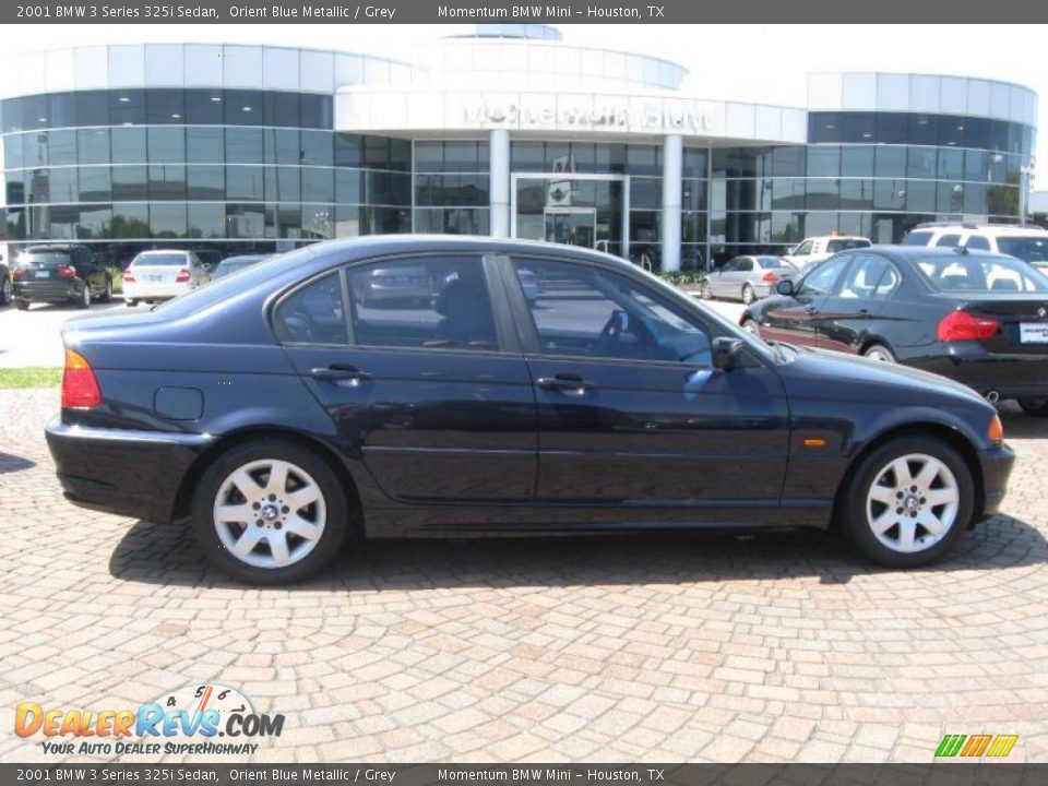 2001 BMW 3 Series 325i Sedan Orient Blue Metallic / Grey Photo #1