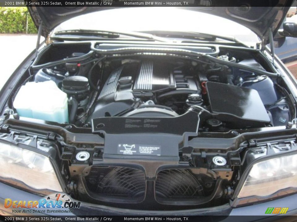 2001 BMW 3 Series 325i Sedan Orient Blue Metallic / Grey Photo #19