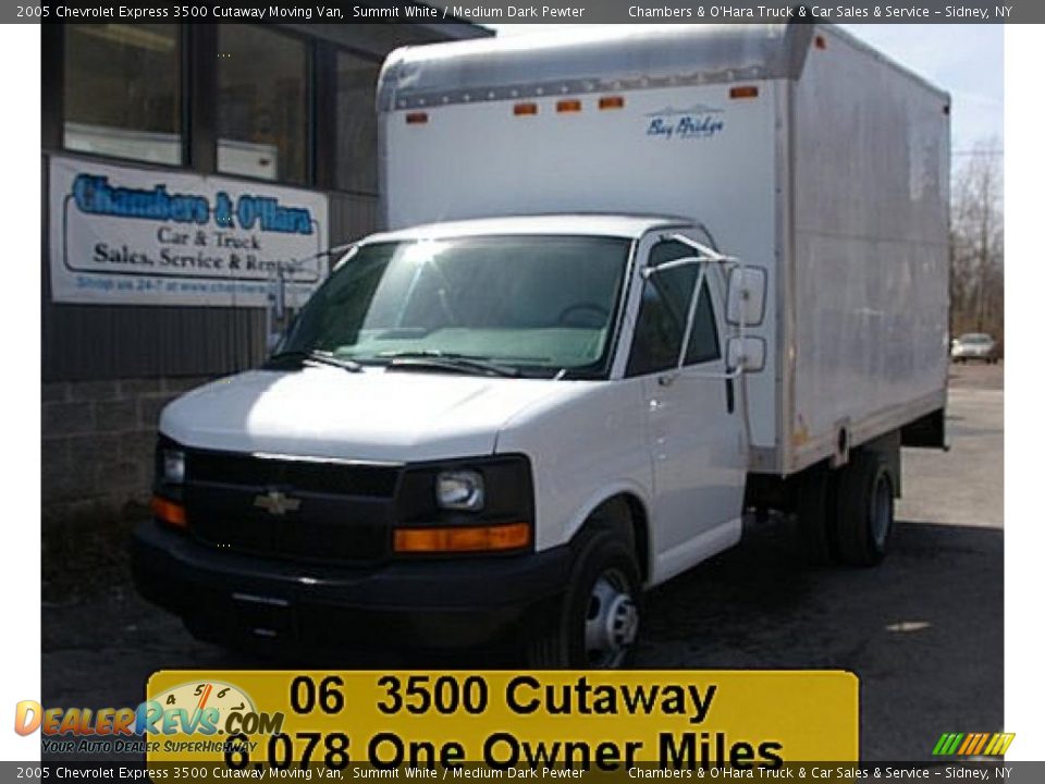 2005 Chevrolet Express 3500 Cutaway Moving Van Summit White / Medium Dark Pewter Photo #1