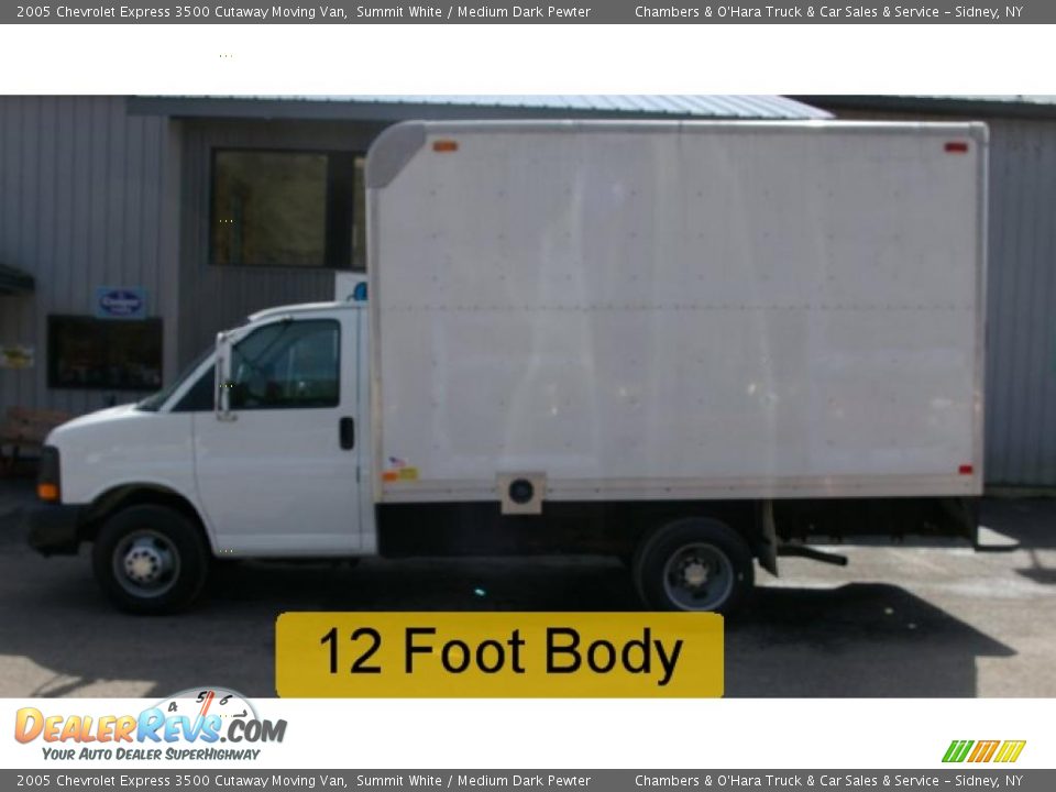 2005 Chevrolet Express 3500 Cutaway Moving Van Summit White / Medium Dark Pewter Photo #2