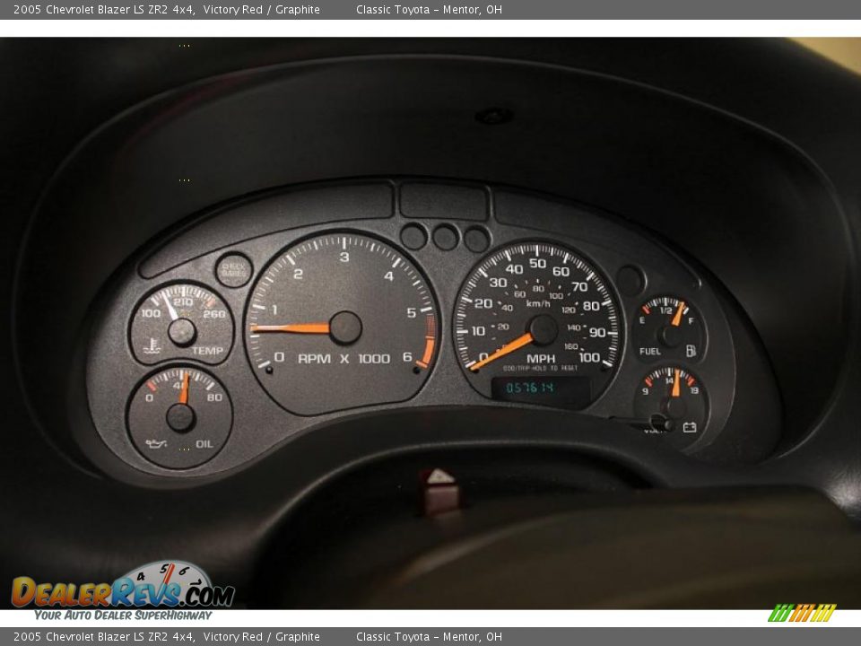 2005 Chevrolet Blazer LS ZR2 4x4 Victory Red / Graphite Photo #14