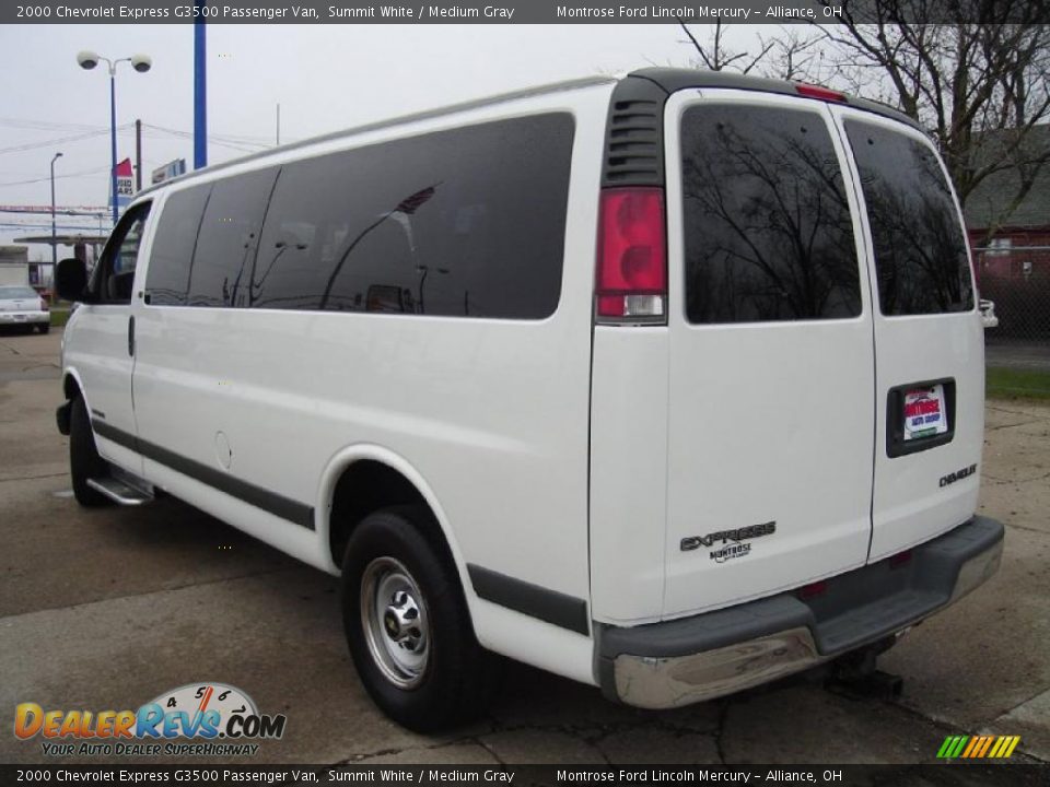 2000 Chevrolet Express G3500 Passenger Van Summit White / Medium Gray Photo #3