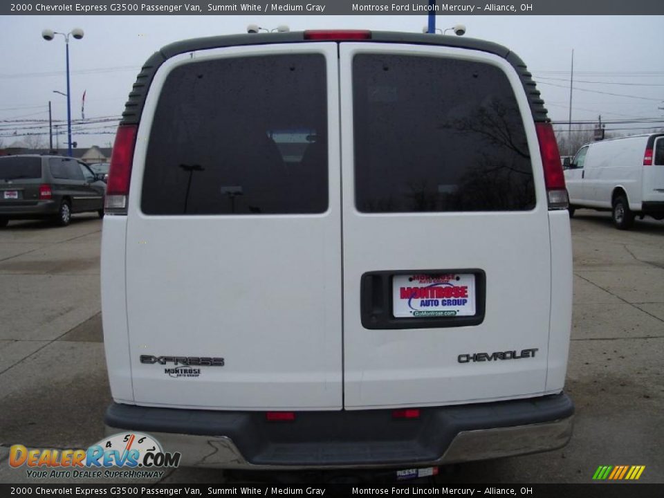 2000 Chevrolet Express G3500 Passenger Van Summit White / Medium Gray Photo #4