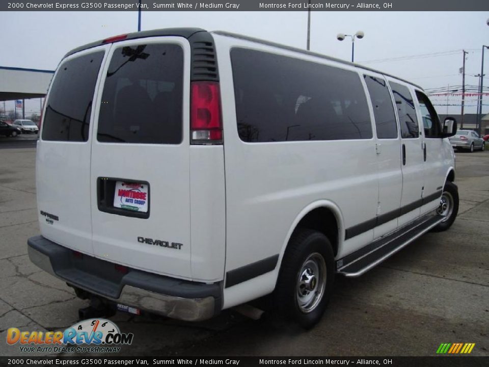 2000 Chevrolet Express G3500 Passenger Van Summit White / Medium Gray Photo #5