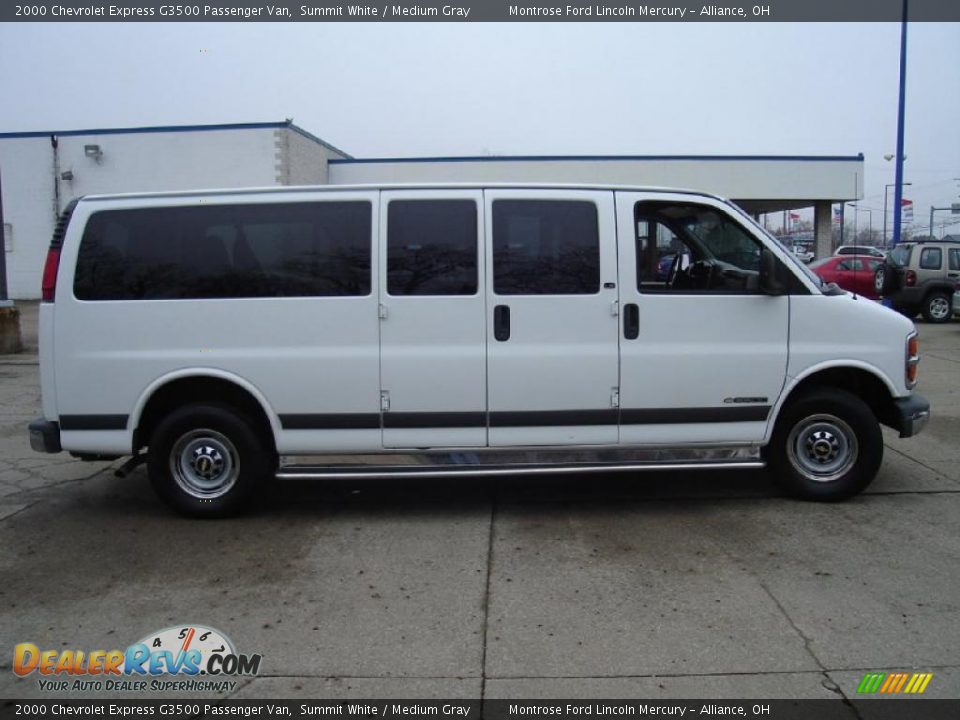 2000 Chevrolet Express G3500 Passenger Van Summit White / Medium Gray Photo #6