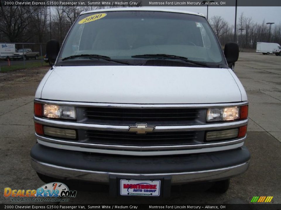 2000 Chevrolet Express G3500 Passenger Van Summit White / Medium Gray Photo #8