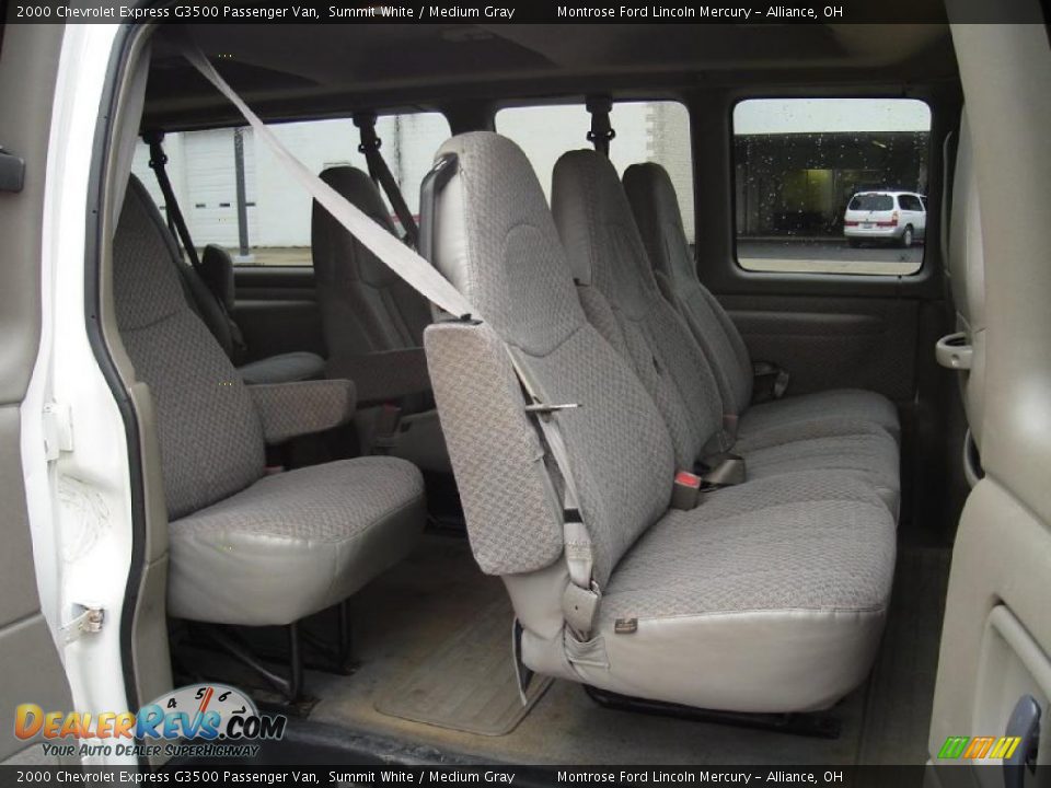 2000 Chevrolet Express G3500 Passenger Van Summit White / Medium Gray Photo #14