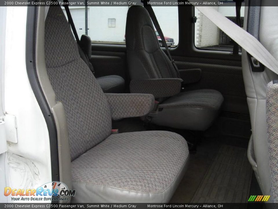 2000 Chevrolet Express G3500 Passenger Van Summit White / Medium Gray Photo #15