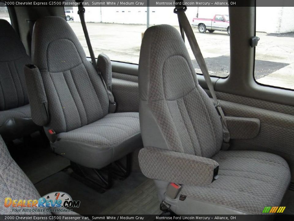 2000 Chevrolet Express G3500 Passenger Van Summit White / Medium Gray Photo #16