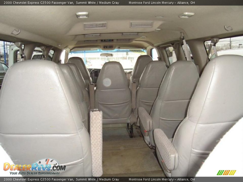 2000 Chevrolet Express G3500 Passenger Van Summit White / Medium Gray Photo #24