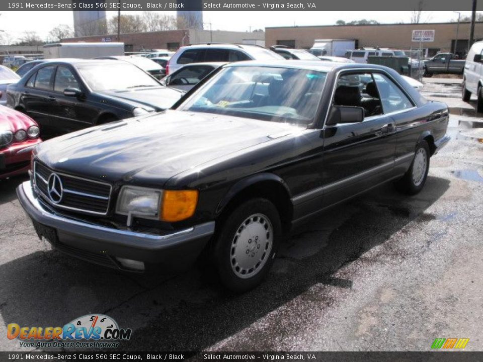 1991 Mercedes-Benz S Class 560 SEC Coupe Black / Black Photo #1