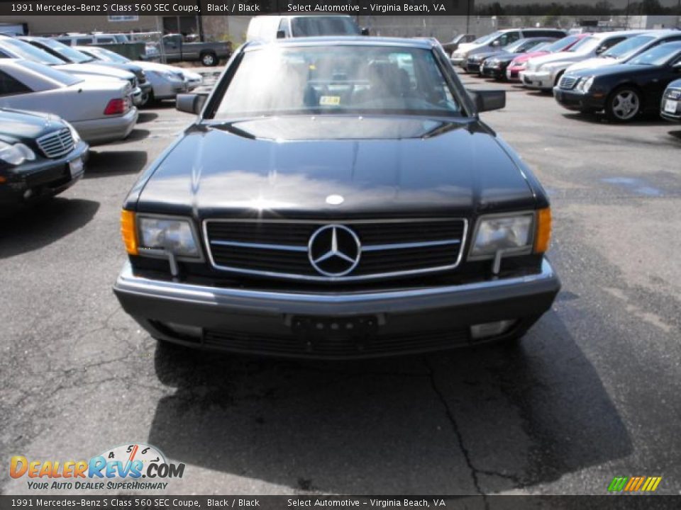 1991 Mercedes-Benz S Class 560 SEC Coupe Black / Black Photo #2