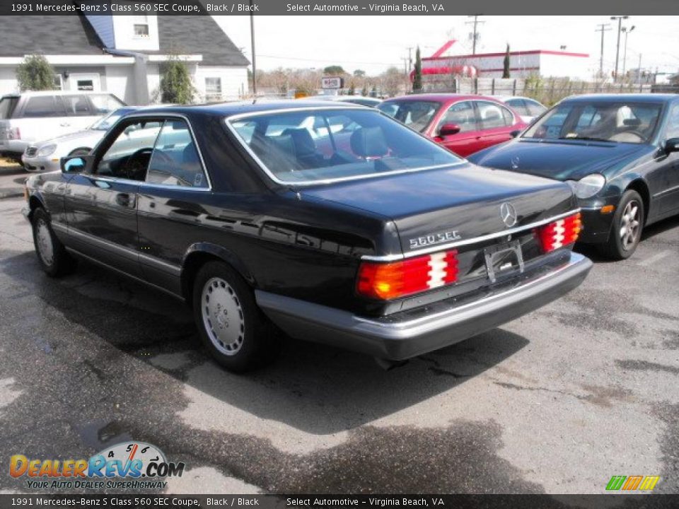 1991 Mercedes-Benz S Class 560 SEC Coupe Black / Black Photo #4