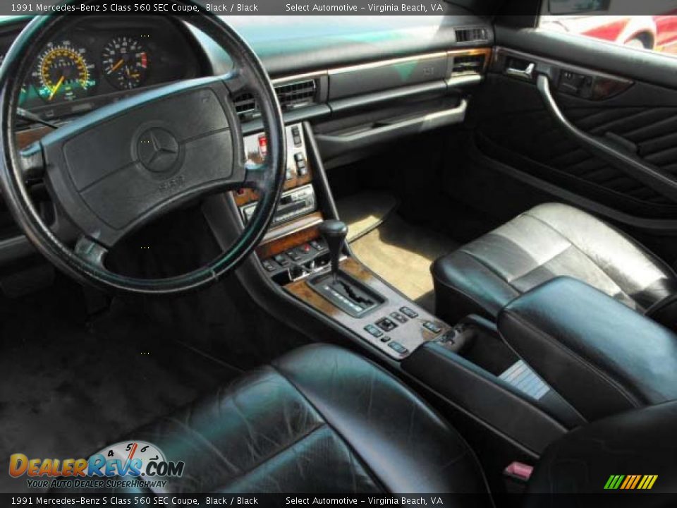 1991 Mercedes-Benz S Class 560 SEC Coupe Black / Black Photo #5
