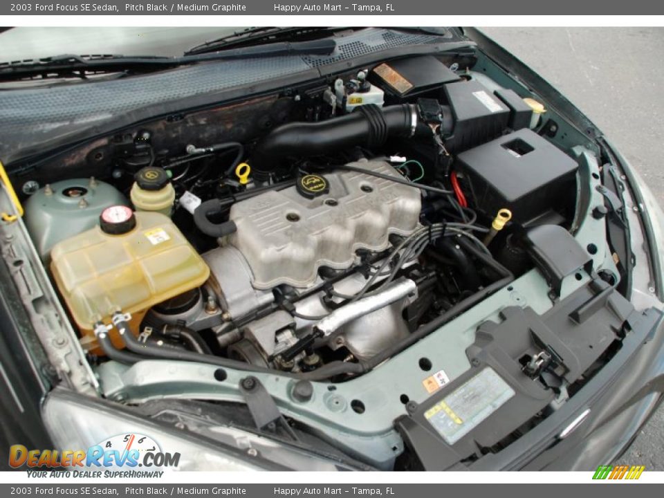 2003 Ford Focus SE Sedan Pitch Black / Medium Graphite Photo #30