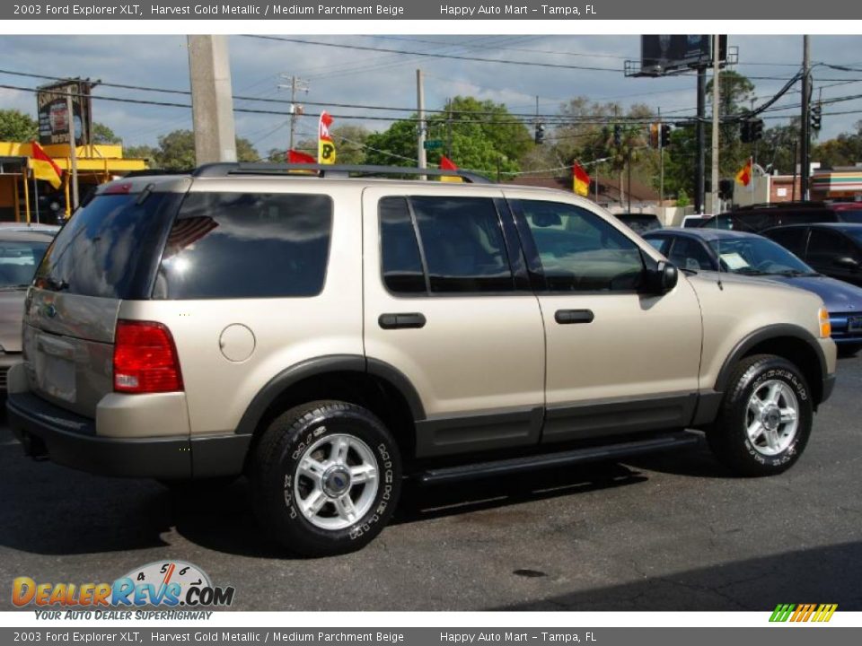 2003 Ford Explorer XLT Harvest Gold Metallic / Medium Parchment Beige Photo #6