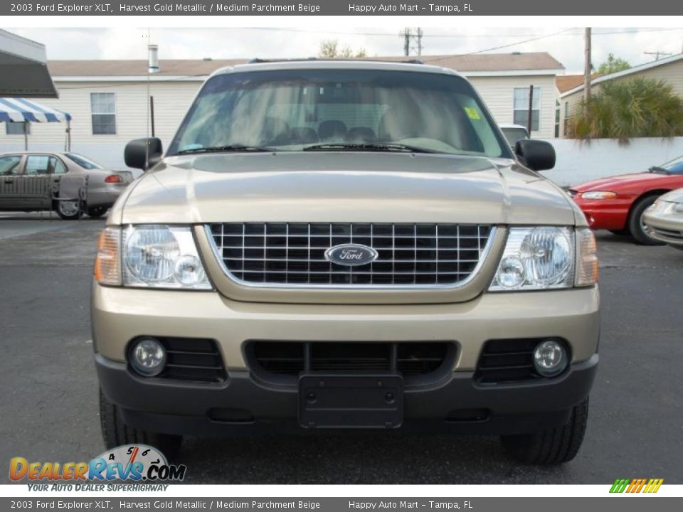2003 Ford Explorer XLT Harvest Gold Metallic / Medium Parchment Beige Photo #12