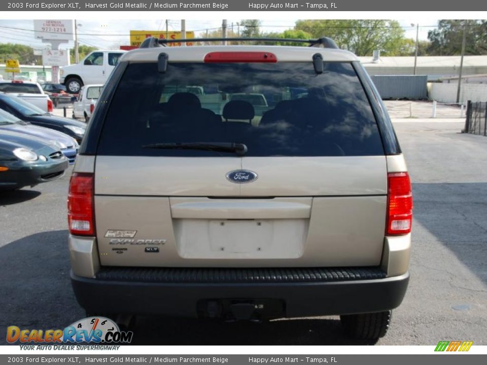 2003 Ford Explorer XLT Harvest Gold Metallic / Medium Parchment Beige Photo #14