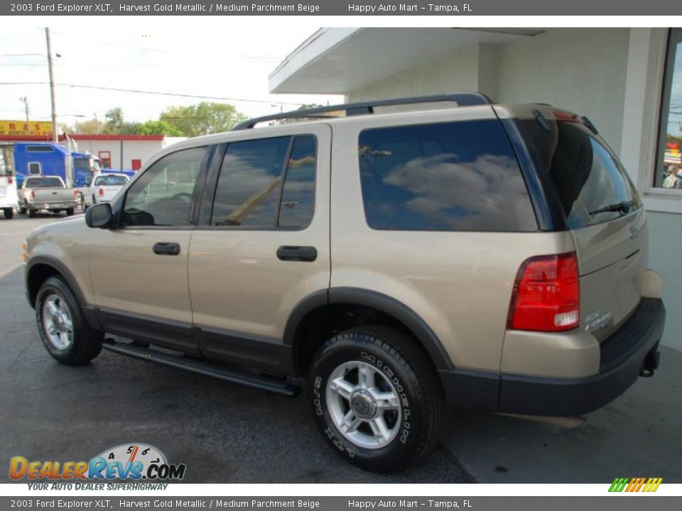 2003 Ford Explorer XLT Harvest Gold Metallic / Medium Parchment Beige Photo #16