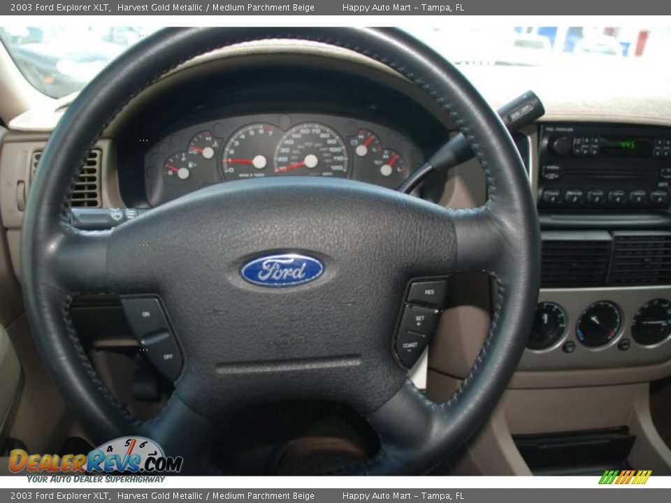 2003 Ford Explorer XLT Harvest Gold Metallic / Medium Parchment Beige Photo #17