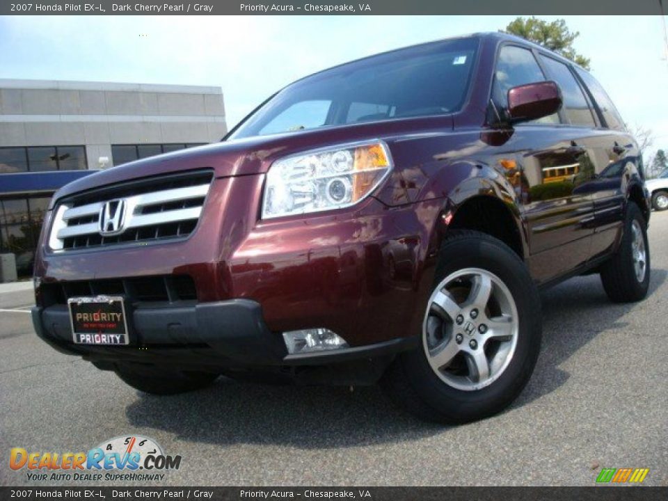 2007 Honda pilot dark cherry pearl #4