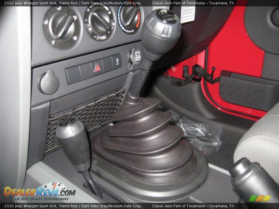 2010 Jeep Wrangler Sport 4x4 Flame Red / Dark Slate Gray/Medium Slate Gray Photo #5