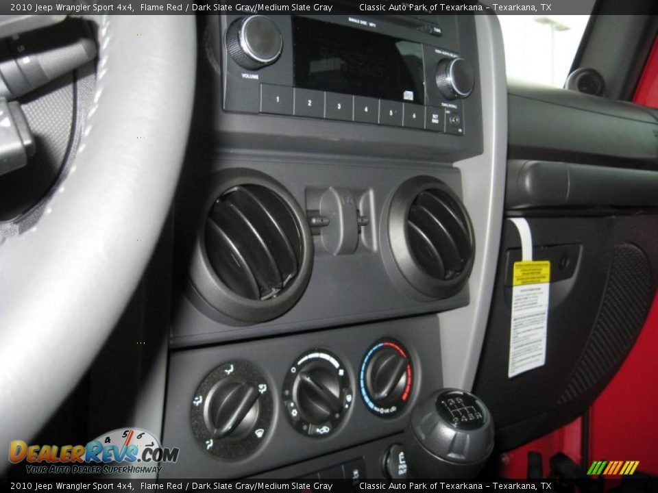 2010 Jeep Wrangler Sport 4x4 Flame Red / Dark Slate Gray/Medium Slate Gray Photo #6