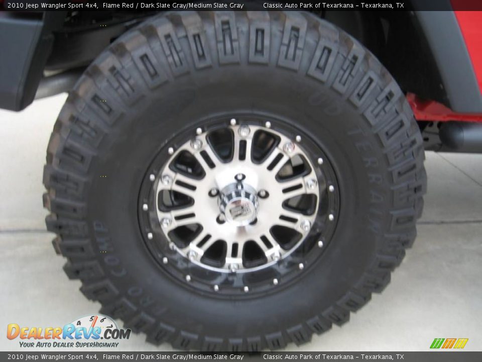 2010 Jeep Wrangler Sport 4x4 Flame Red / Dark Slate Gray/Medium Slate Gray Photo #14