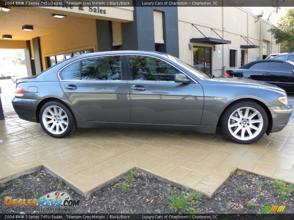 2004 BMW 7 Series 745Li Sedan Titanium Grey Metallic / Black/Black Photo #1