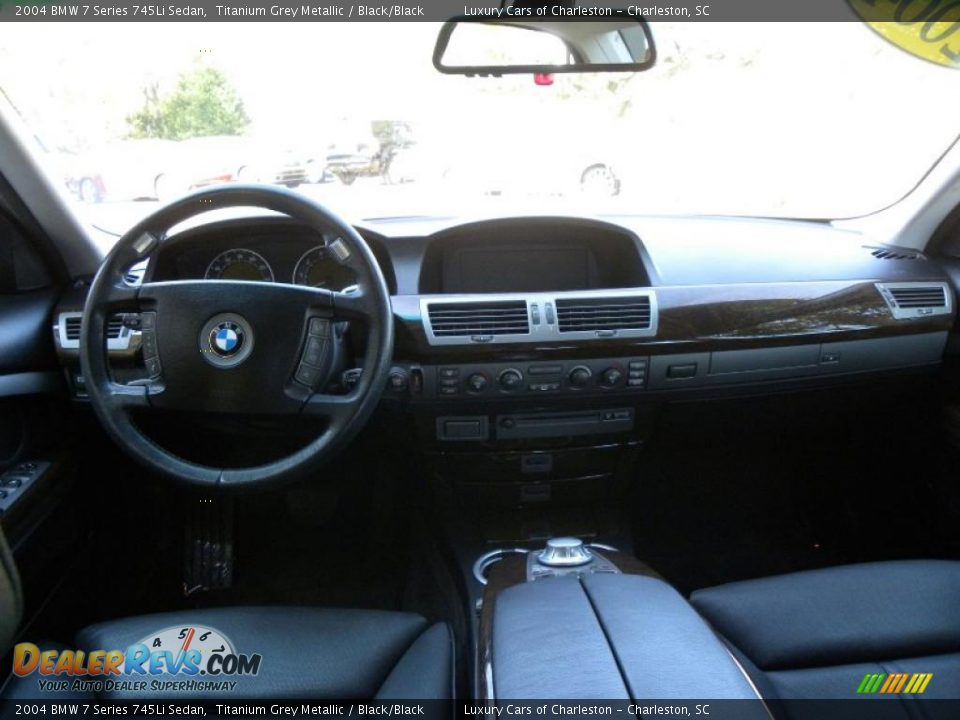 2004 BMW 7 Series 745Li Sedan Titanium Grey Metallic / Black/Black Photo #3