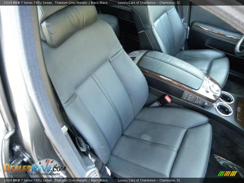 2004 BMW 7 Series 745Li Sedan Titanium Grey Metallic / Black/Black Photo #9