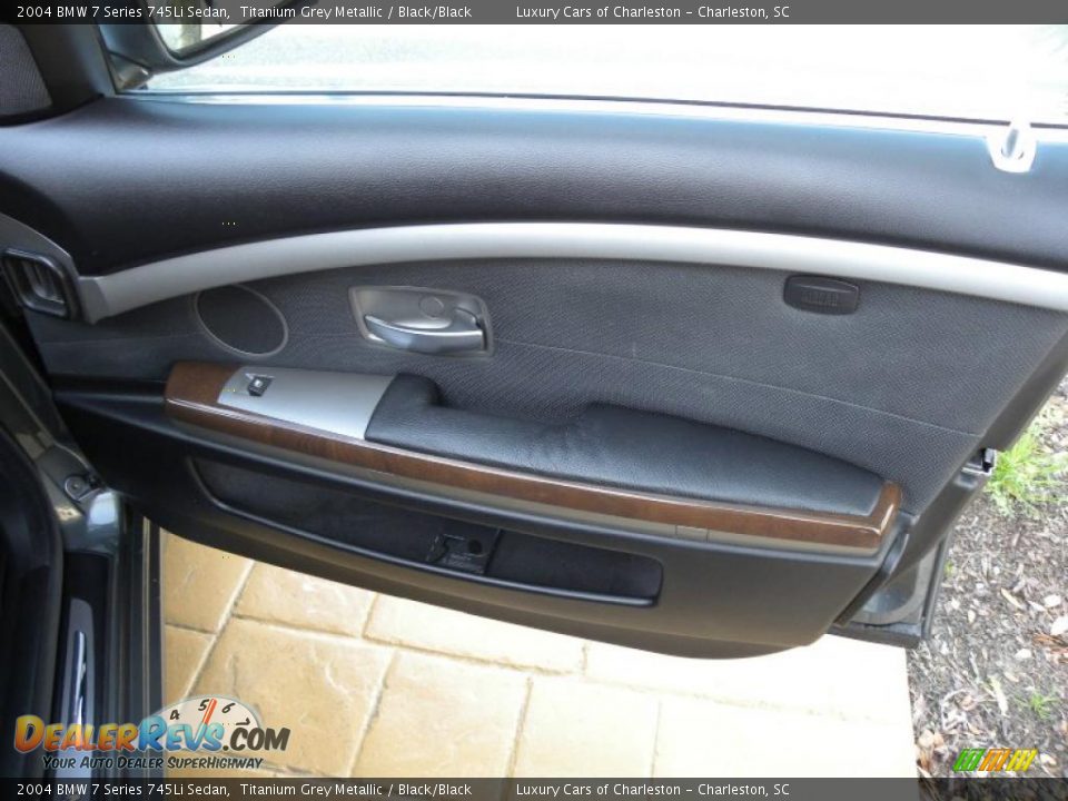 2004 BMW 7 Series 745Li Sedan Titanium Grey Metallic / Black/Black Photo #10