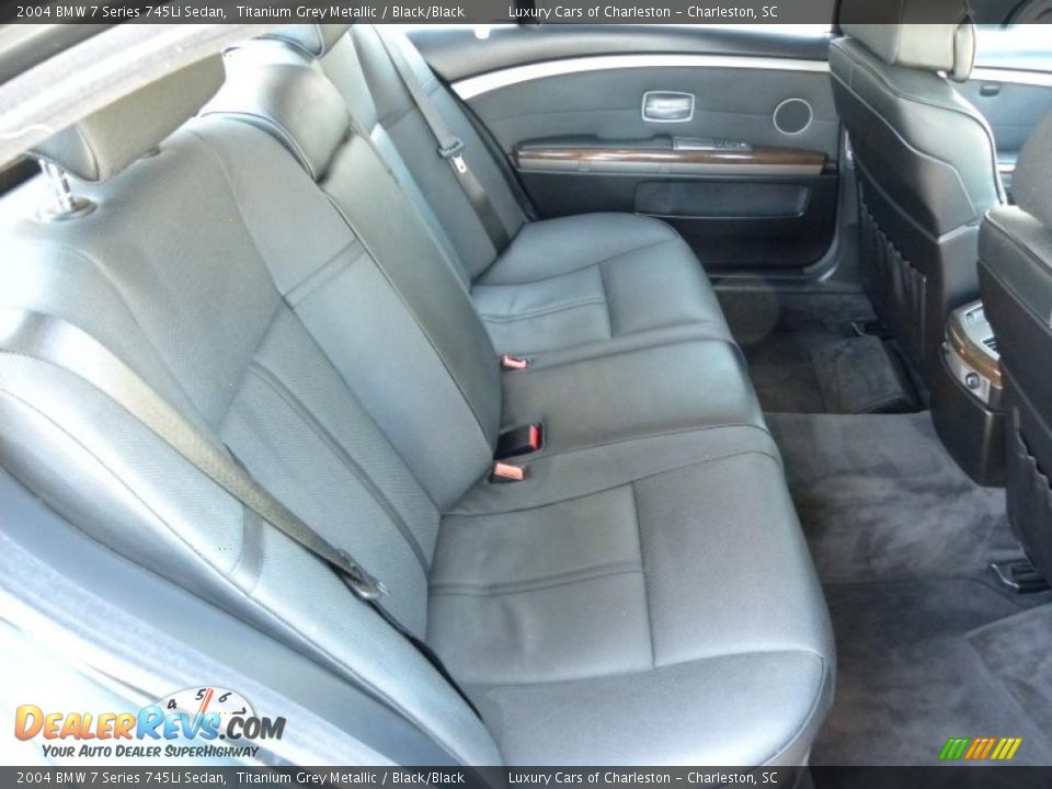 2004 BMW 7 Series 745Li Sedan Titanium Grey Metallic / Black/Black Photo #11