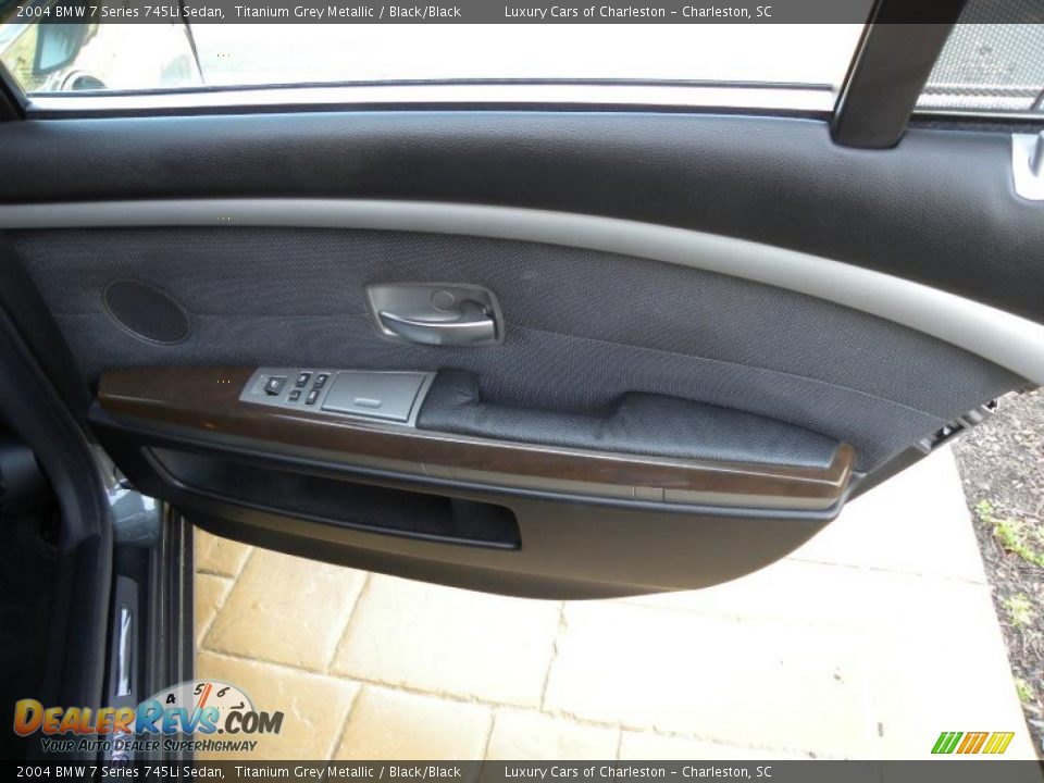 2004 BMW 7 Series 745Li Sedan Titanium Grey Metallic / Black/Black Photo #12